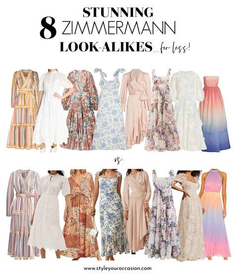 fake zimmerman clothes|zimmermann dupe dresses.